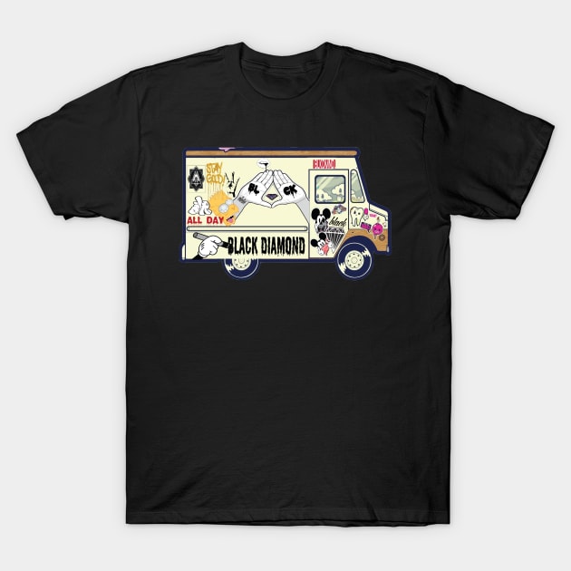 ice cream truck shirt T-Shirt by blackdiamond